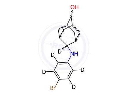 Chemical structure of 6-Hydroxy Bromantane-d5
