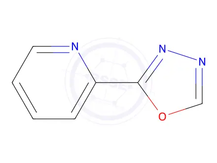 Chemical structure of 2-(pyridin-2-yl)-1,3,4-oxadiazole