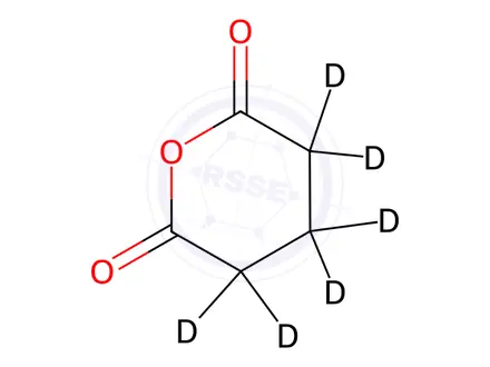 Chemical structure of Pentanedioic-d6 Anhydride