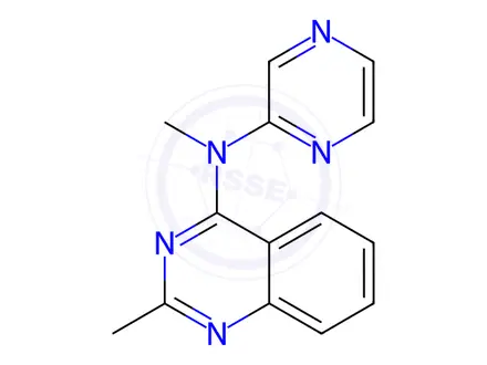 Chemical structure of N,2-Dimethyl-N-(pyrazin-2-yl)quinazolin-4-amine