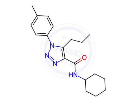 Chemical structure of N-Cyclohexyl-5-propyl-1-(p-tolyl)-1H-1,2,3-triazole-4-carboxamide