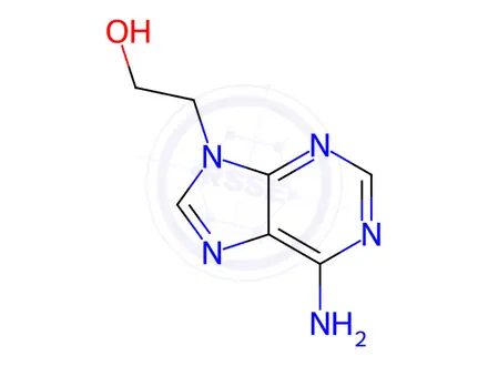 Chemical structure of 2-(6-amino-9H-purin-9-yl)ethan-1-ol