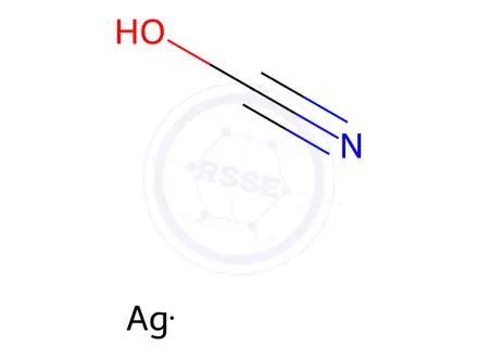 Chemical structure of Silver Cyanate