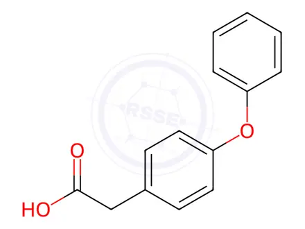 Chemical structure of 4-Phenoxyphenylacetic acid