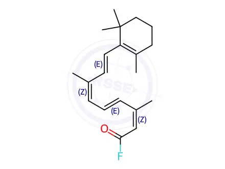 Chemical structure of all-trans-Retinoyl Fluoride