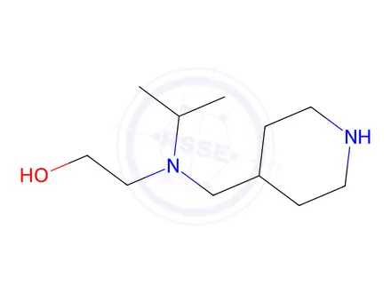 Chemical structure of 2-(Isopropyl(piperidin-4-ylmethyl)amino)ethan-1-ol