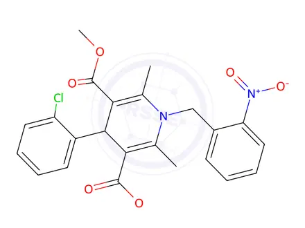 Chemical structure of CAGED CA2+ CHANNEL ANTAGONIST