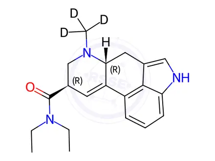 Chemical structure of Lysergide D3