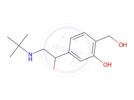 Chemical structure of 5-(2-(tert-butylamino)-1-hydroxyethyl)-2-(hydroxymethyl)phenol