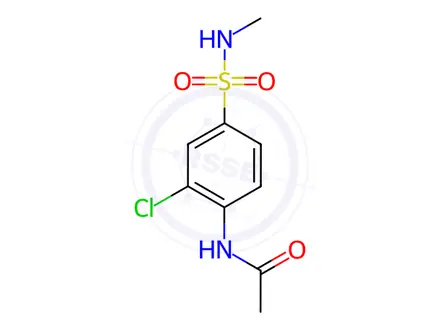 Chemical structure of N-(2-Chloro-4-(N-methylsulfamoyl)phenyl)acetamide