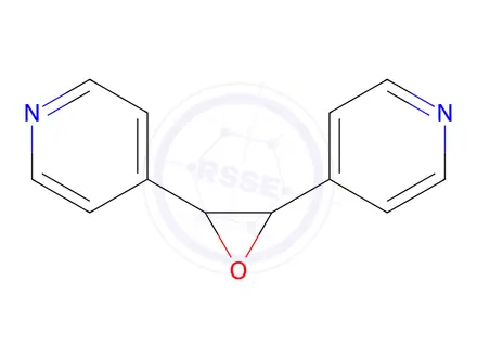 Chemical structure of 2,3-Di(pyridin-4-yl)oxirane