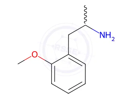 Chemical structure of 2-Methoxyamphetamine