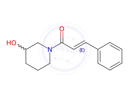 Chemical structure of (2e)-1-(3-hydroxypiperidin-1-yl)-3-phenylprop-2-en-1-one