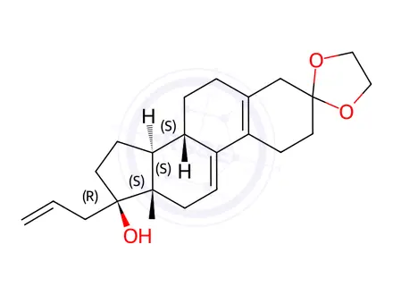 Chemical structure of Altrenogest Impurity 3