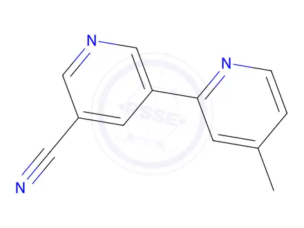 Chemical structure of 4-Methyl-[2,3'-bipyridine]-5'-carbonitrile
