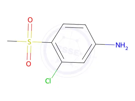 Chemical structure of 3-Chloro-4-(methylsulfonyl)aniline