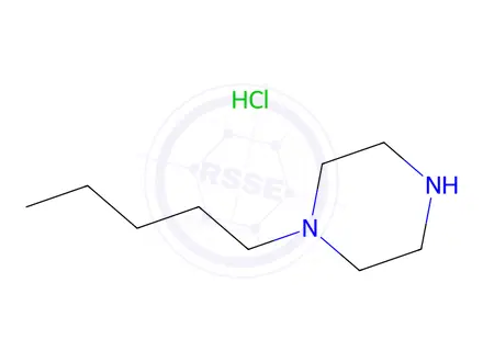 Chemical structure of 1-Pentylpiperazine hydrochloride