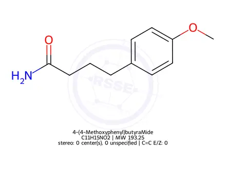 Chemical structure of 4-(4-Methoxyphenyl)butyraMide