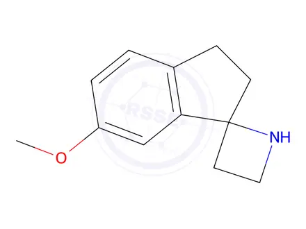 Chemical structure of 6'-methoxy-2',3'-dihydrospiro[azetidine-2,1'-indene]