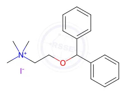 Chemical structure of Diphenhydramine Methiodide