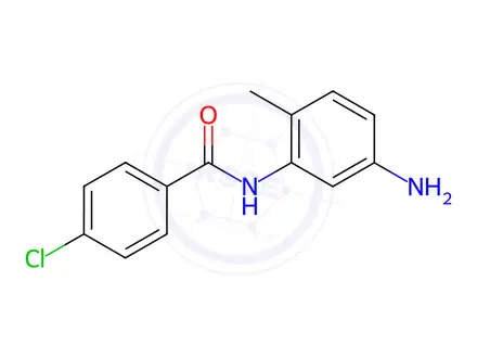 Chemical structure of N-(5-Amino-2-methylphenyl)-4-chlorobenzamide