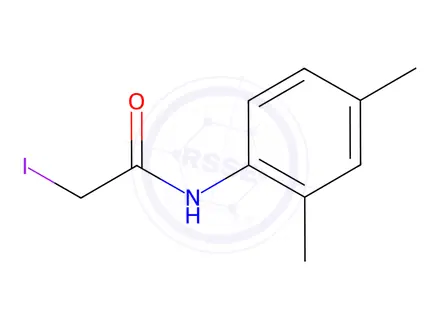 Chemical structure of N-(2,4-dimethylphenyl)-2-iodoacetamide