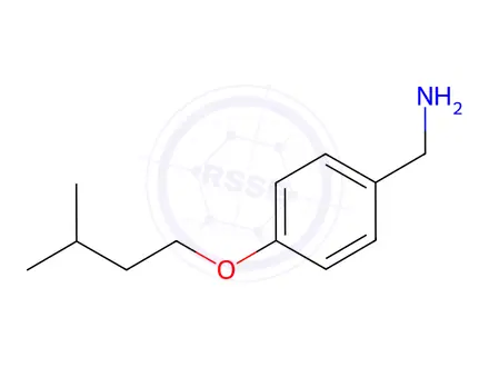 Chemical structure of [4-(3-Methylbutoxy)benzyl]amine
