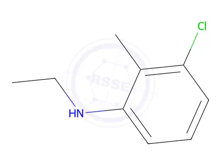 Chemical structure of 3-chloro-N-ethyl-2-methylaniline