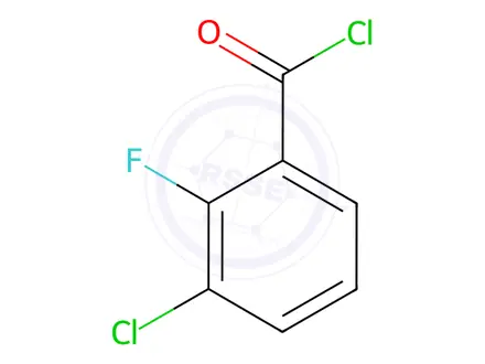 Chemical structure of 2-Fluoro-3-Chlorobenzoyl chloride