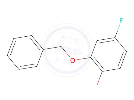 Chemical structure of 2-(Benzyloxy)-4-fluoro-1-methoxybenzene