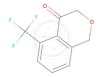 Chemical structure of 5-(Trifluoromethyl)-3,4-dihydro-1H-2-benzopyran-4-one