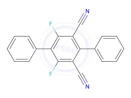 Chemical structure of [1,1':4',1''-Terphenyl]-2',6'-dicarbonitrile, 3',5'-difluoro-