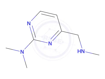 Chemical structure of N,N-dimethyl-4-[(methylamino)methyl]pyrimidin-2-amine