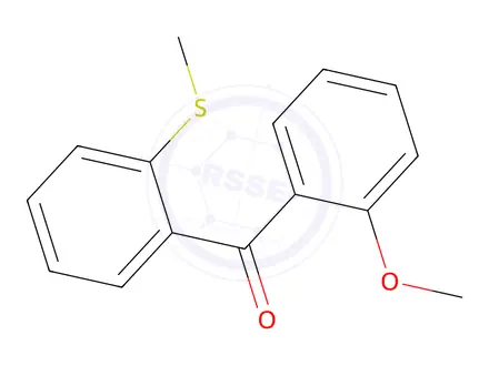 Chemical structure of 2-Methoxy-2'-thiomethylbenzophenone