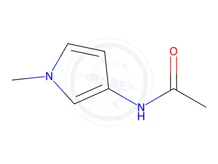 Chemical structure of N-(1-Methyl-1H-pyrrol-3-yl)acetamide