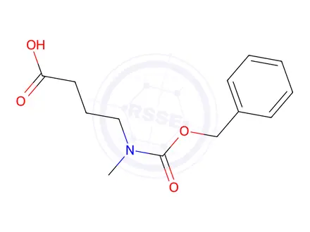 Chemical structure of 4-[Cbz(methyl)amino]butyric Acid