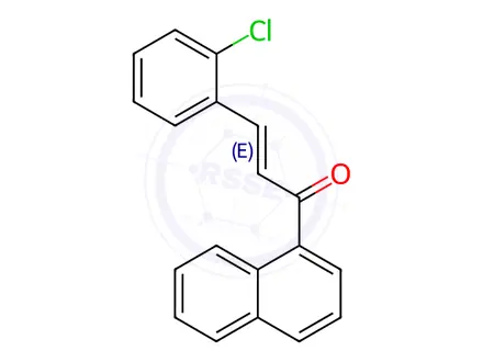 Chemical structure of 3-(2-Chlorophenyl)-1-(1-naphthyl)prop-2-en-1-one