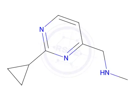Chemical structure of [(2-Cyclopropylpyrimidin-4-yl)methyl](methyl)amine