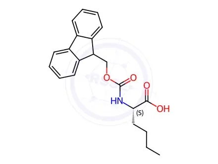 Chemical structure of FMOC-NLE-OH