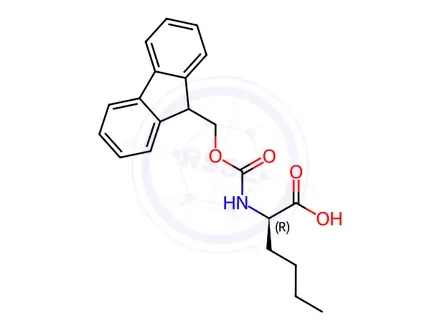 Chemical structure of Fmoc-D-Nle-OH