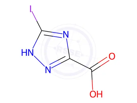 Chemical structure of 5-IODO-1H-1,2,4-TRIAZOLE-3-CARBOXYLIC ACID