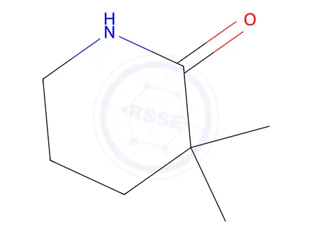 Chemical structure of 3,3-Dimethylpiperidin-2-one