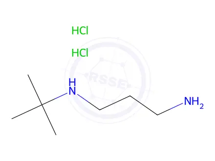 Chemical structure of N1-(tert-Butyl)propane-1,3-diamine dihydrochloride