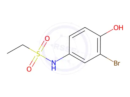 Chemical structure of N-(3-Bromo-4-hydroxyphenyl)ethanesulfonamide