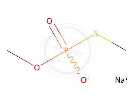 Chemical structure of O,S-DIMETHYL HYDROGEN THIOPHOSPHATE, SODIUM SALT