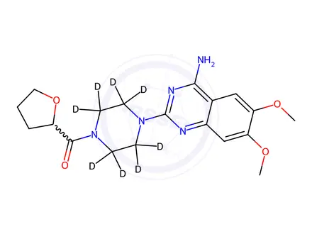 Chemical structure of Terazosin D8