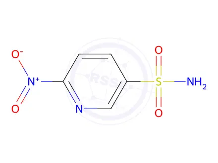 Chemical structure of 6-nitropyridine-3-sulfonamide