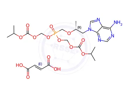 Chemical structure of Tenofovir Disoproxil Fumarate
