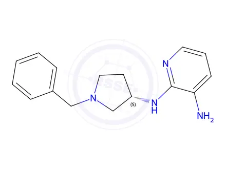 Chemical structure of (S)-N2-(1-Benzylpyrrolidin-3-yl)pyridine-2,3-diamine