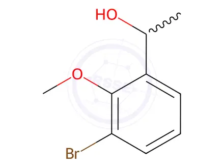 Chemical structure of 1-(3-bromo-2-methoxyphenyl)ethanol